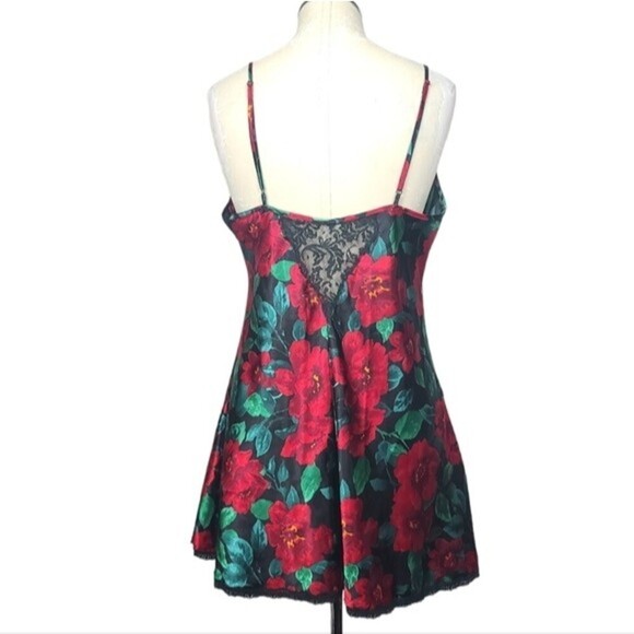 Victoria's Secret Floral Vintage Gold Label Lace Slip Mini Night Dress M - Picture 5 of 7